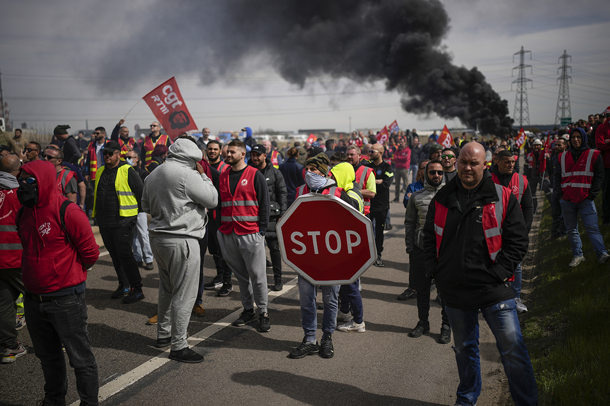 French Protests Continue As Government Survives Vote Of No Confidence