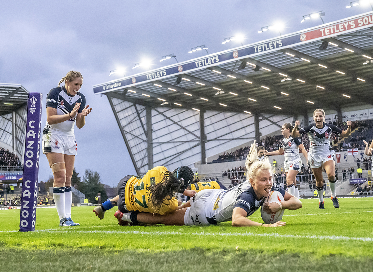 Womens Rugby League England Open World Cup Campaign With Emphatic