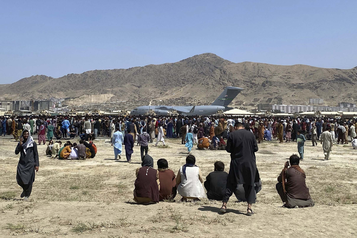 Further Deaths At Kabul Airport As Evacuation Chaos Continues Morning   AP21232278919911 