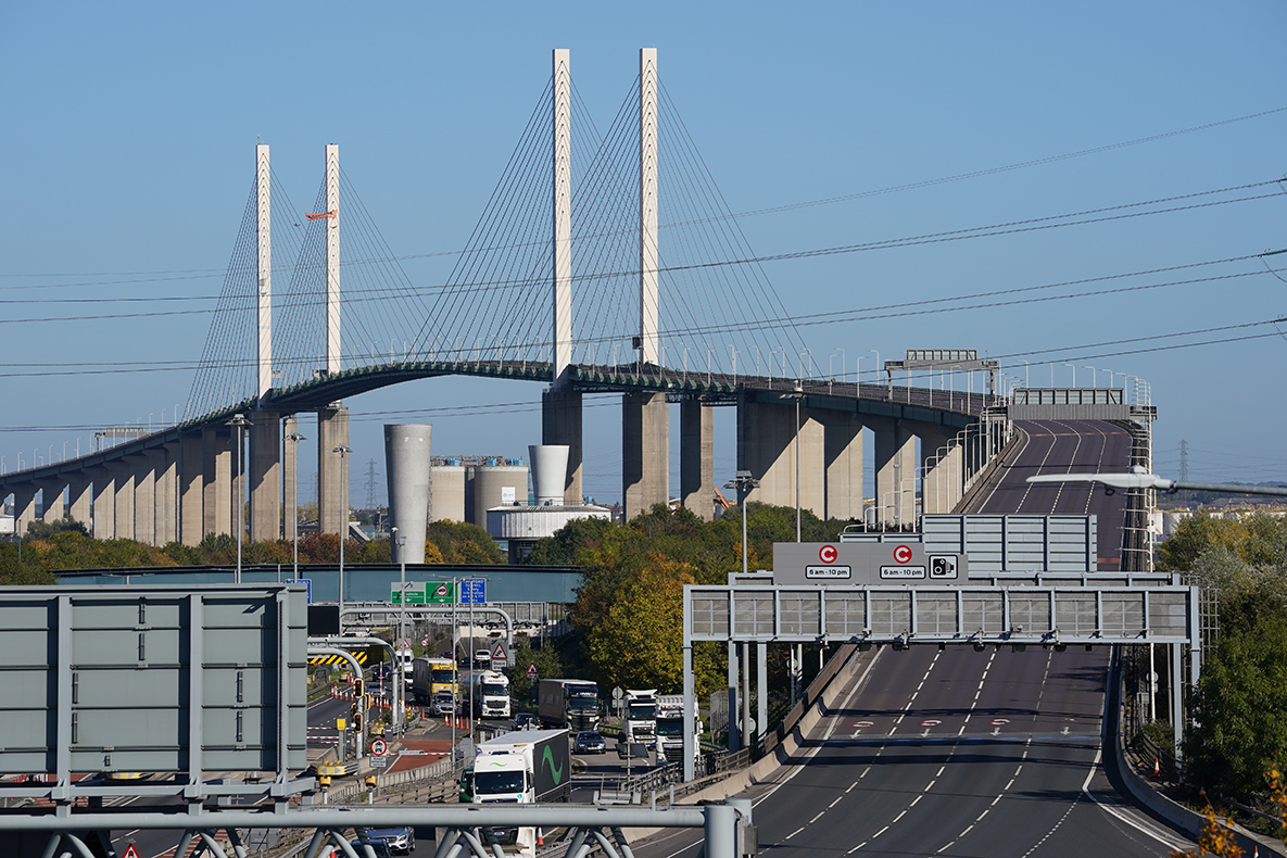 Just Stop Oil activists still on top of Queen Elizabeth II Bridge