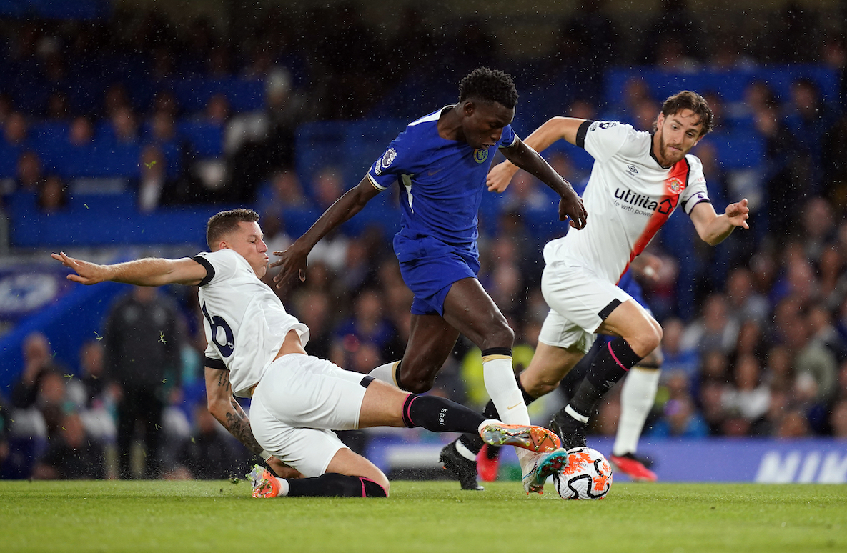 Raheem Sterling at the double as Chelsea ease tension with win over Luton