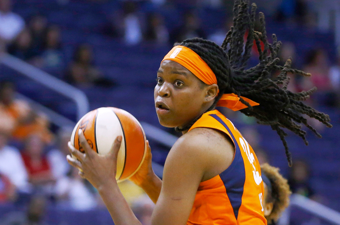 Women's Basketball WNBA's Jonquel Jones raising funds for victims of
