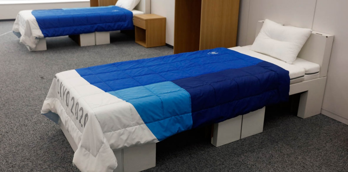 Athletics Renewable cardboard beds for Olympic athletes Morning Star