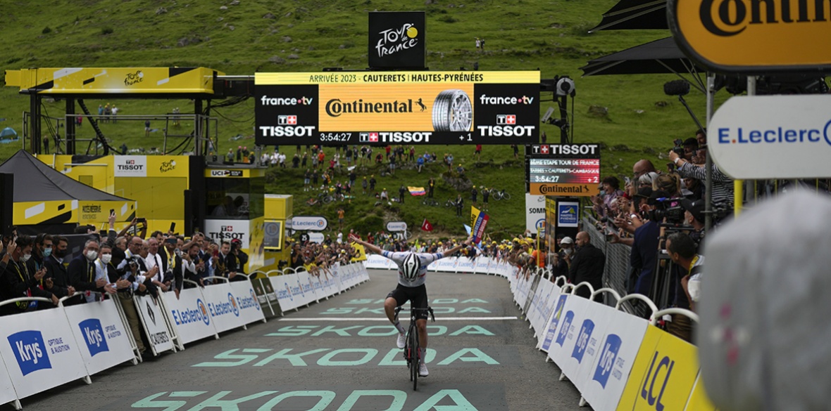 Tour de France Pogacar hits back to win stage six as Vingegaard takes ...