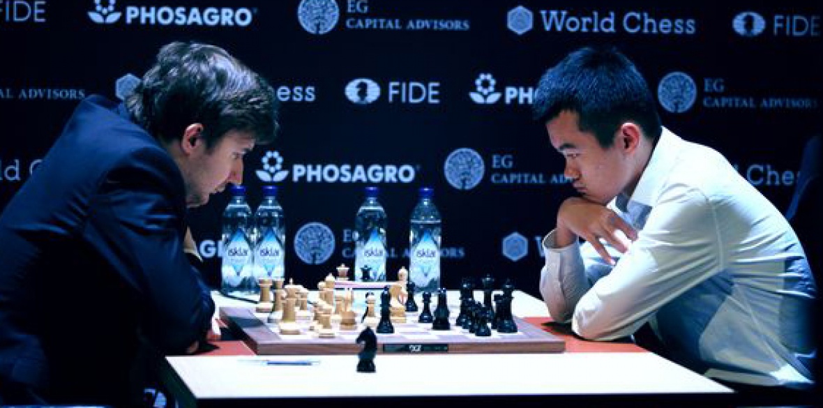 Russia's Nepomniachtchi, China's Ding finish Game 13 for World