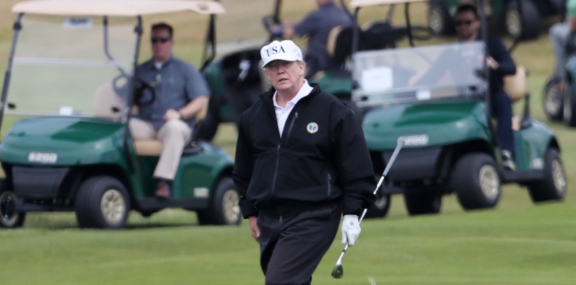 trump no time to golf as president