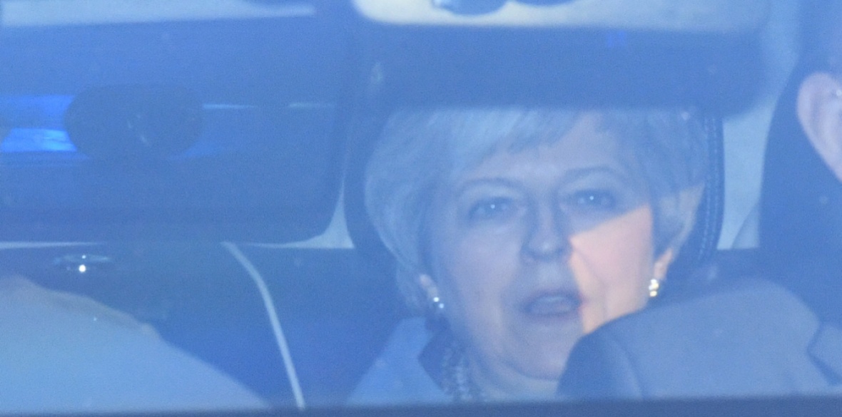 Prime Minister Theresa May leaving the Houses of Parliament, Westminster, London, ahead of the latest round of debates in the House of Commons concerning Brexit issues