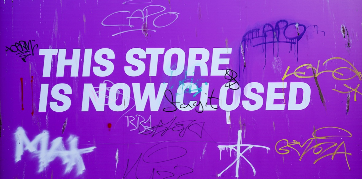 Nearly 50 shops closed their doors every day in Britain last year