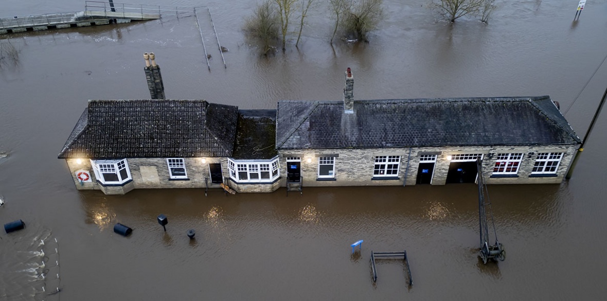 Climate change a dire threat to food security as floods swamp Britain ...