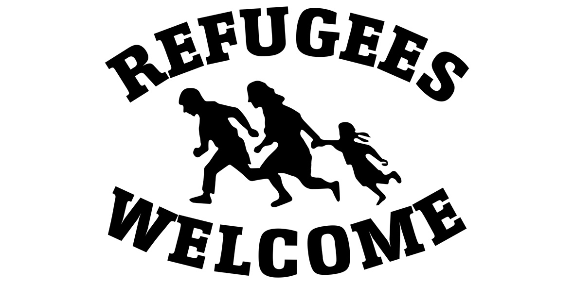 Refugees Welcome sign