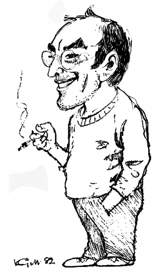 This sketch by Ken Gill was printed on Michael’s election address in the 1978 local elections where he stood as the communist candidate in Kensington.