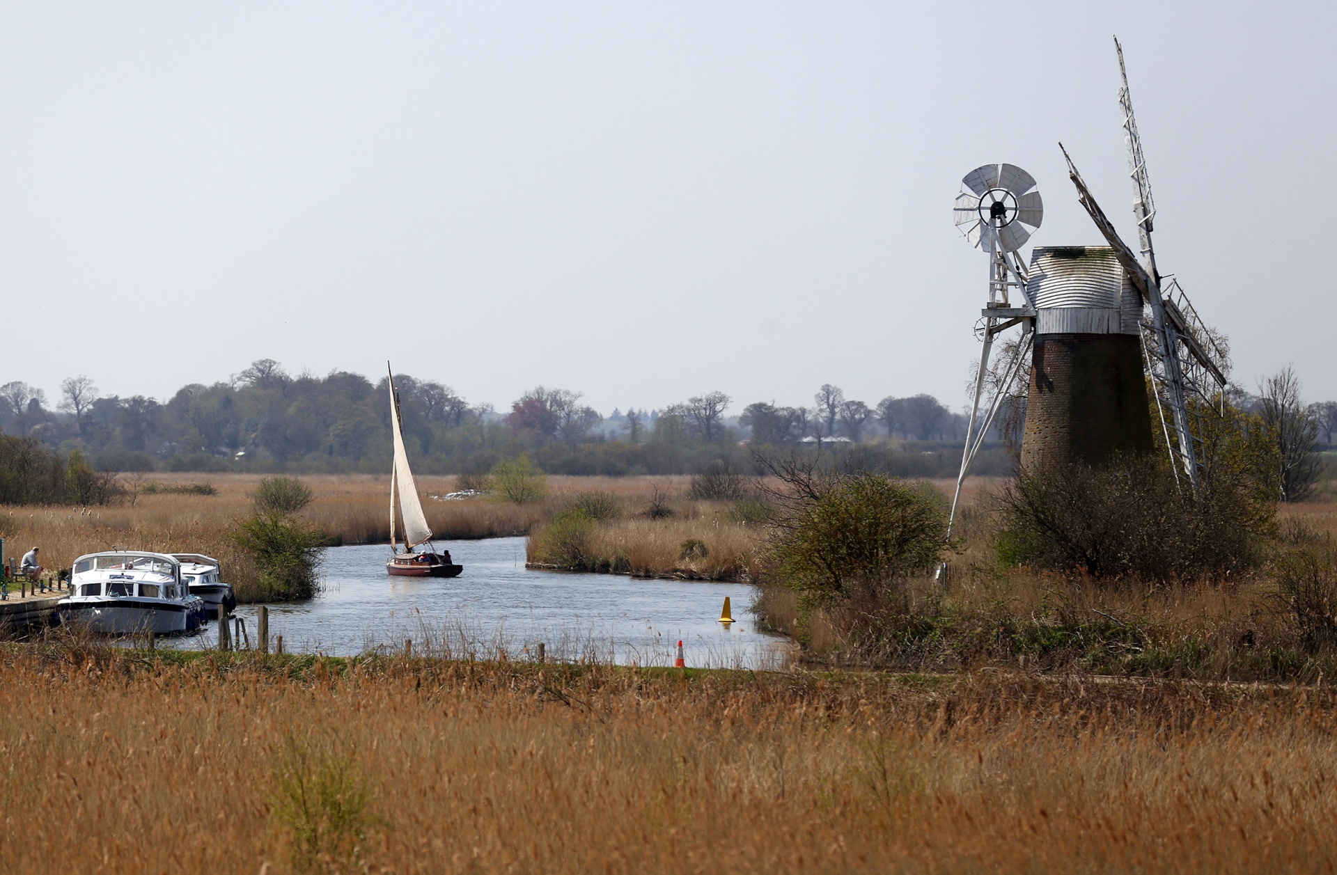 A wherry on the Norfolk Broads