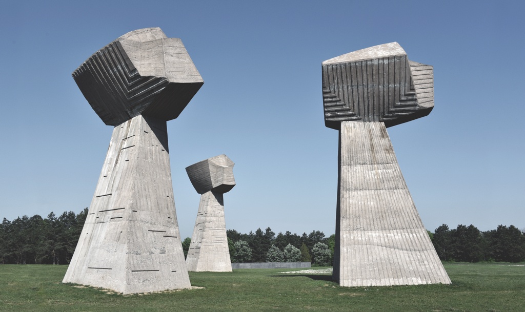 Bubanj Memorial Park, ‘The Three Fists,’ in Niš, Serbia