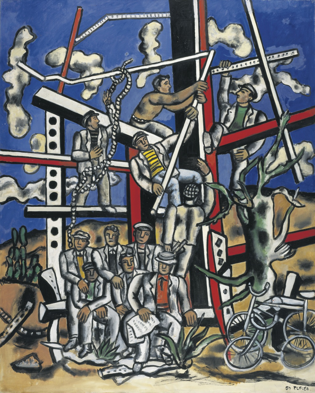 Study for ‘The Constructors’ The Team at Rest by Fernand Leger, 1950