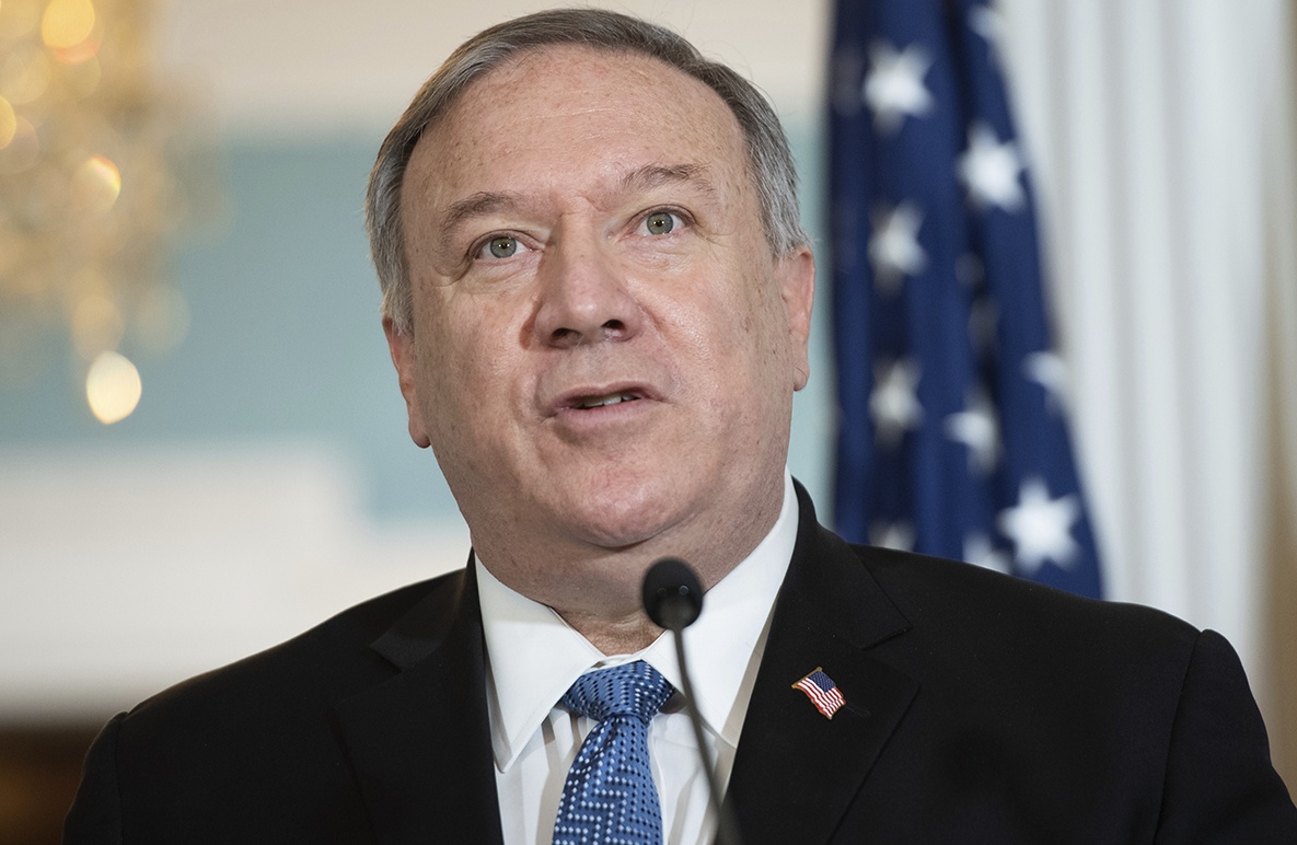 Outgoing US Secretary of State Mike Pompeo in November 