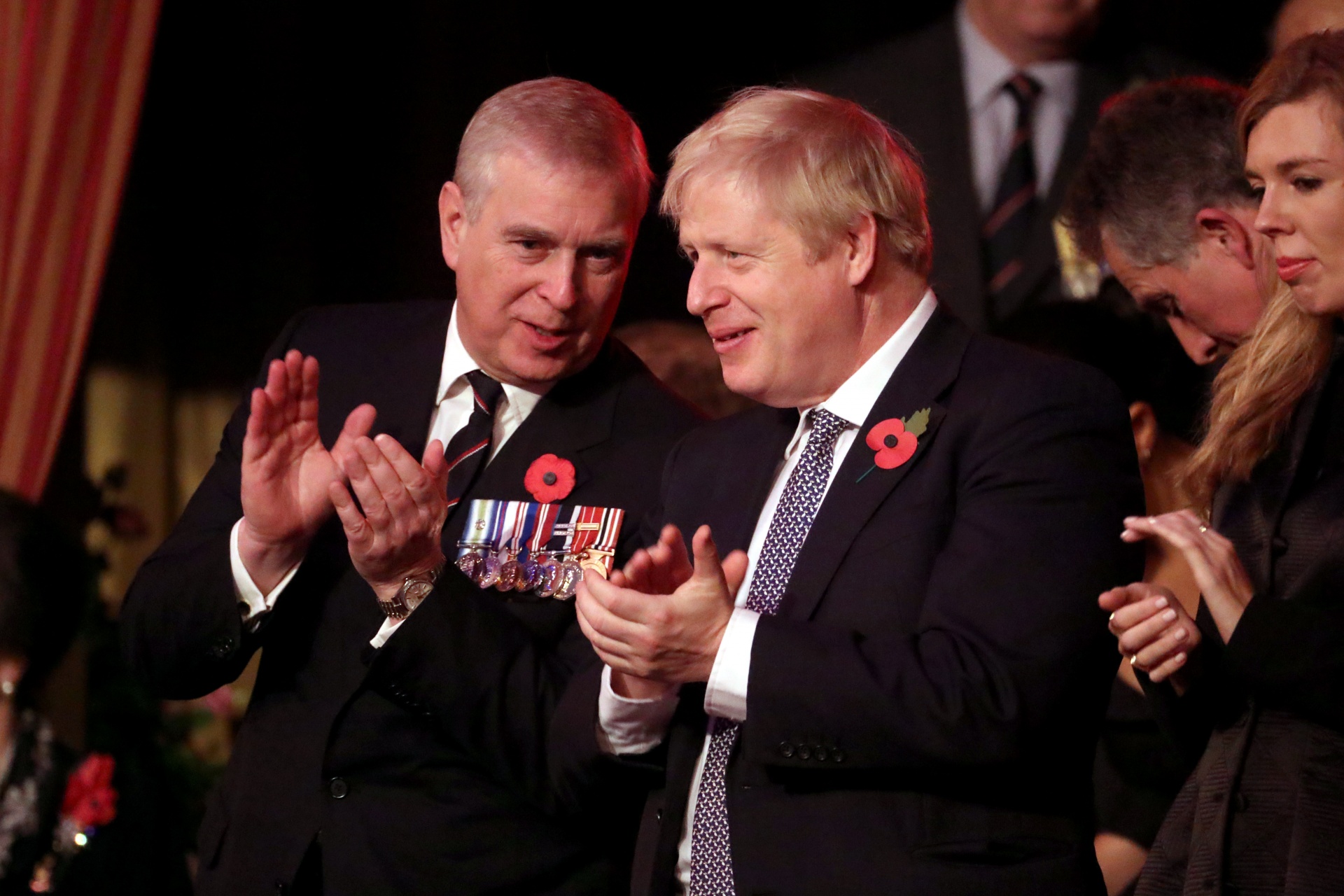 Andrew Windsor and Prime Minister Boris Johnson