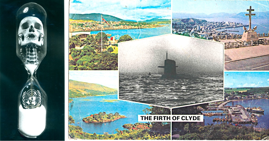 Running Out (2005) and Firth of Clyde (1980) by Peter Kennard