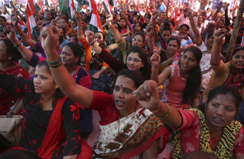 In Pictures The largest strike in history is happening in India right ...