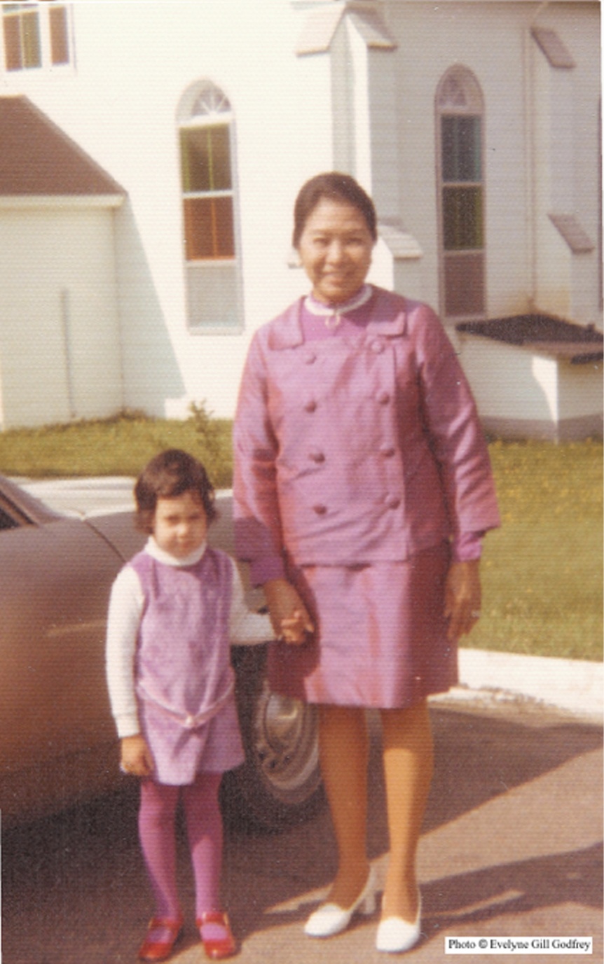 Aged 4, going to church with my grandmother.
