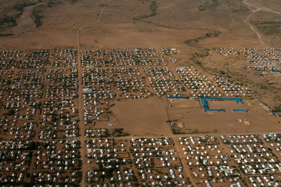 The Kakuma camp viewed from the air