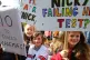 OPPOSING THE MARKET: Children protest against failed academi