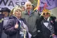 Veteran Labour MP Dennis Skinner (centre) with Waspi (Women 
