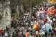 IN THE BELLY OF THE BEAST:
Thousands of protesters march
aga