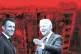 SABRE-RATTLING: Emmanuel Macron (left) and Joe Biden