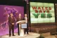 Then Welsh secretary Ron Davies flanked by under-secretaries