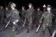 British soldiers move in to disperse stone throwing loyalist