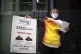 Activists at the Department of Health in London protesting o