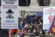 David Icke speaking at an anti-lockdown rally at Trafalgar S