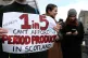 Supporters of the Period Products Bill at a rally outside Pa