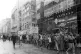 Union members march in Fleet Street on their way to the News