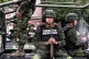 Mexican army soldier at the Independence Day Parade, Septemb