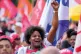 JUBILANT: Lula supporters celebrate May Day in Sao Paulo, Br