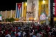 People attend an event celebrating Revolution Day in Santiag