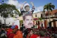 A supporter of Venezuela’s President Nicolas Maduro carrie