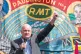 ROCK SOLID: Mick Lynch gives a speech to workers at a rally 