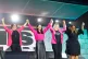 (Right to left) Service Employees International Union intern