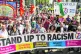 The anti-fascist counter-demo in Manchester at the weekend