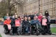 MPs, Peers and Disability activists invited by Baroness Campbell, including actress Liz Carr and Dame Tanni Grey Thompson outside the Houses of Parliament, Westminster, to insist the voices of disabled concerned about assisted dying are considered, March 24, 2025