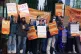 Junior doctors and members of the British Medical Association (BMA) outside Royal Victoria Infirmary, Newcastle, January 3, 2024