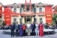 INTERNATIONAL SOLIDARITY: The British delegation at the Vietnam Fatherland Front headquarters in Hanoi