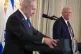 President Donald Trump listens during a news conference with Israeli Prime Minister Benjamin Netanyahu in the State Dining Room of the White House, September 29, 2025, in Washington