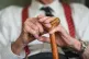 An elderly man at Rowheath House retirement home in Birmingham