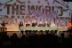 From left to right: La France Insoumise deputy leader Nathalie Oziol, Die Linke general secretary Janis Ehling, Workers' Party of Belgium general secretary Peter Mertens, British-Palestinian activist Leanne Mohamad, Jeremy Corbyn and Zarah Sultana