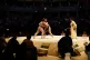 Kotoeiho and Oshoumi in the Makuuchi Division bout on day one of the Grand Sumo Tournament at the Royal Albert Hall, London, October 15, 2025