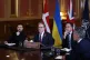 Prime Minister Keir Starmer (centre) is flanked by Ukraine's President Volodymyr Zelensky (left) and NATO Secretary-General Mark Rutte (right), October 24, 2025