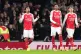 Arsenal's Ethan Nwaneri (left) celebrates scoring their side's first goal during the Carabao Cup fourth round match at Emirates Stadium, London. Picture date: Wednesday October 29, 2025.